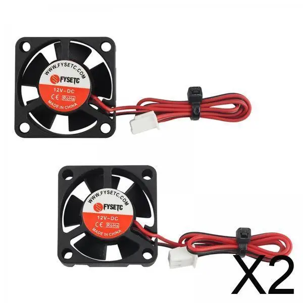 

2x 2-pack Small 12V DC Brushless Cooling Fan 3010 for 3D Printer Hotend V6 V5 CPU