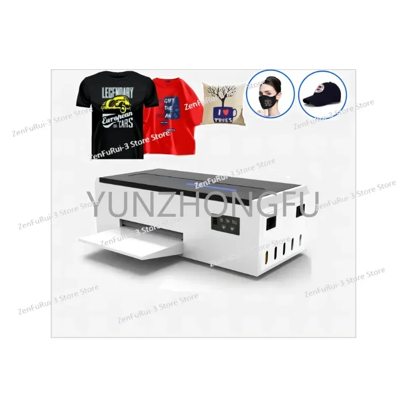 Printhead L805 DTF Printer with FREE Ink Powder Film A4 Printing Machine Digital T-Shirt Printing Plotter Inkjet Printer L805