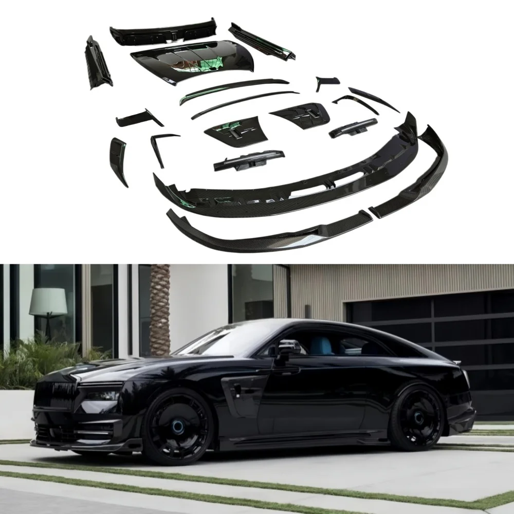 Easy to Install New Style Car Upgrade Kit for Rolls Royce Spectre Upgraded M Style 3k High-quality Dry Carbon Fiber Body Kit