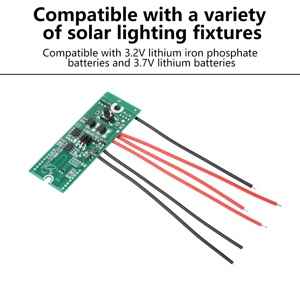 3.2V 3.7V Scheda di controllo del driver della luce solare Interruttore automatico Interruttore fotoelettrico Interruttore del sensore di movimento umano con telecomando