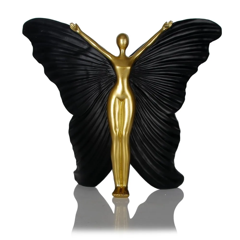 

Black fairy statues and statues Interior table decoration - Abstract Modern Home S... - figure sculpture