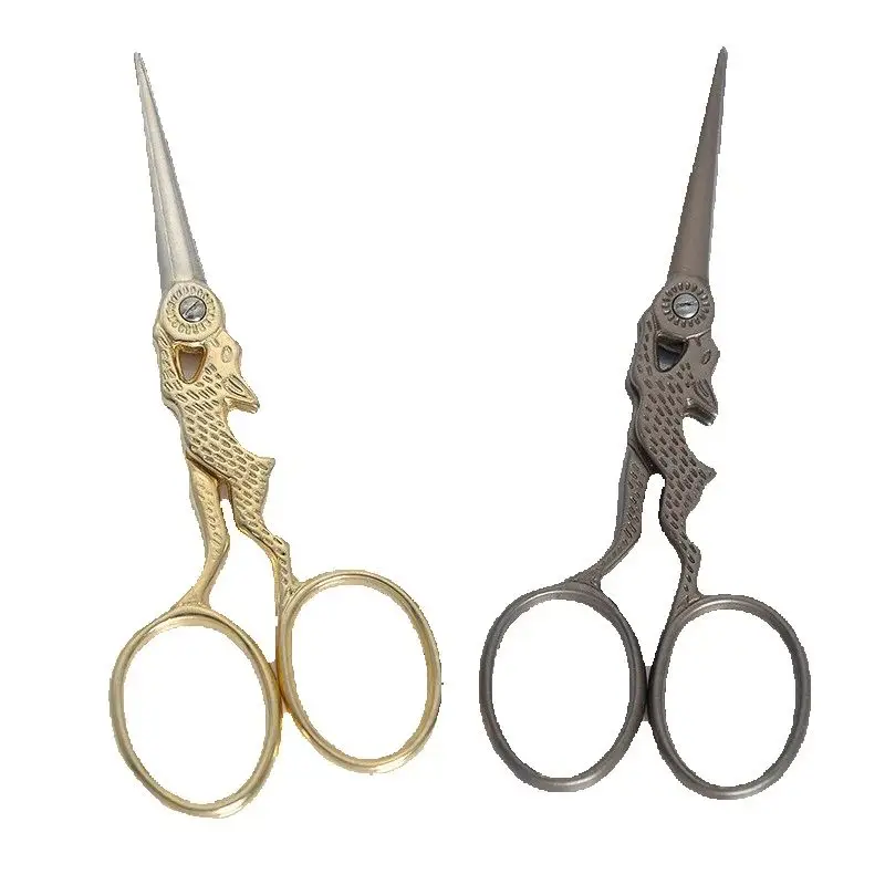 1Pcs 4 inch Vintage Antique Cross Stitch Steel embroidery Sewing Scissors Handicraft DIY - view 2