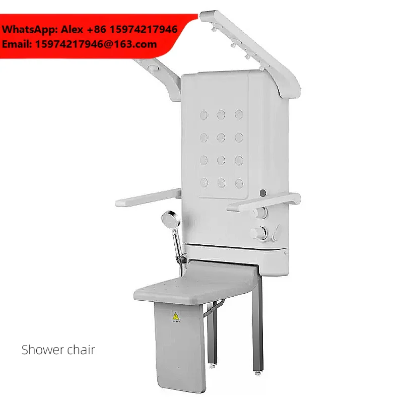 High Quality Bathroom Shower Chair Shower Seat Foldable Folding Chair With Hand Shower And Arm