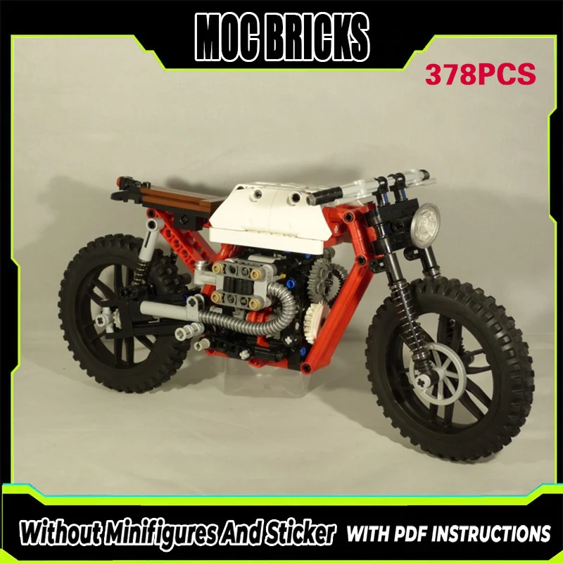 

City Car Model MOC Building Bricks R80 Retro Off-Road Motorcycle Modular Technology Gifts Holiday Assemble Children Toys Suit