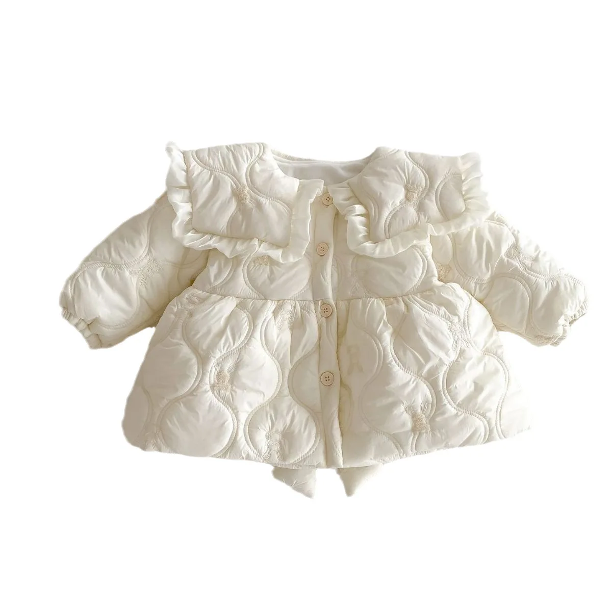 Girls Cotton Coats Winter Outfit New Fashion Plush Cotton Jacket Baby Top Winter Children Clothing Warm Cotton Coat