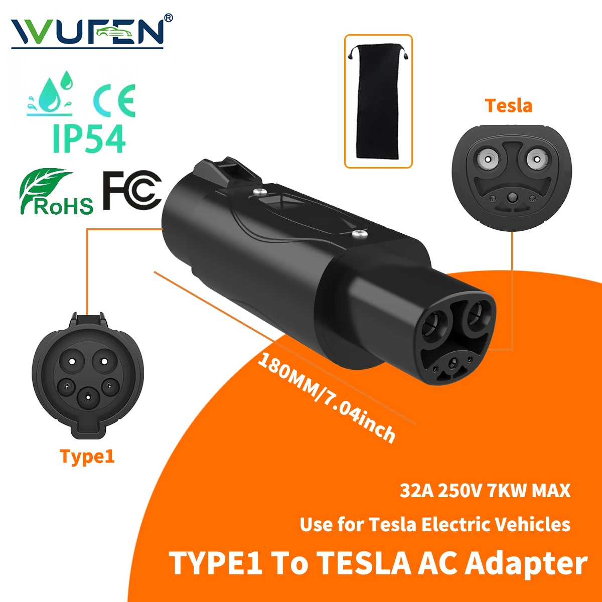 J1772 to Tesla E 7KW