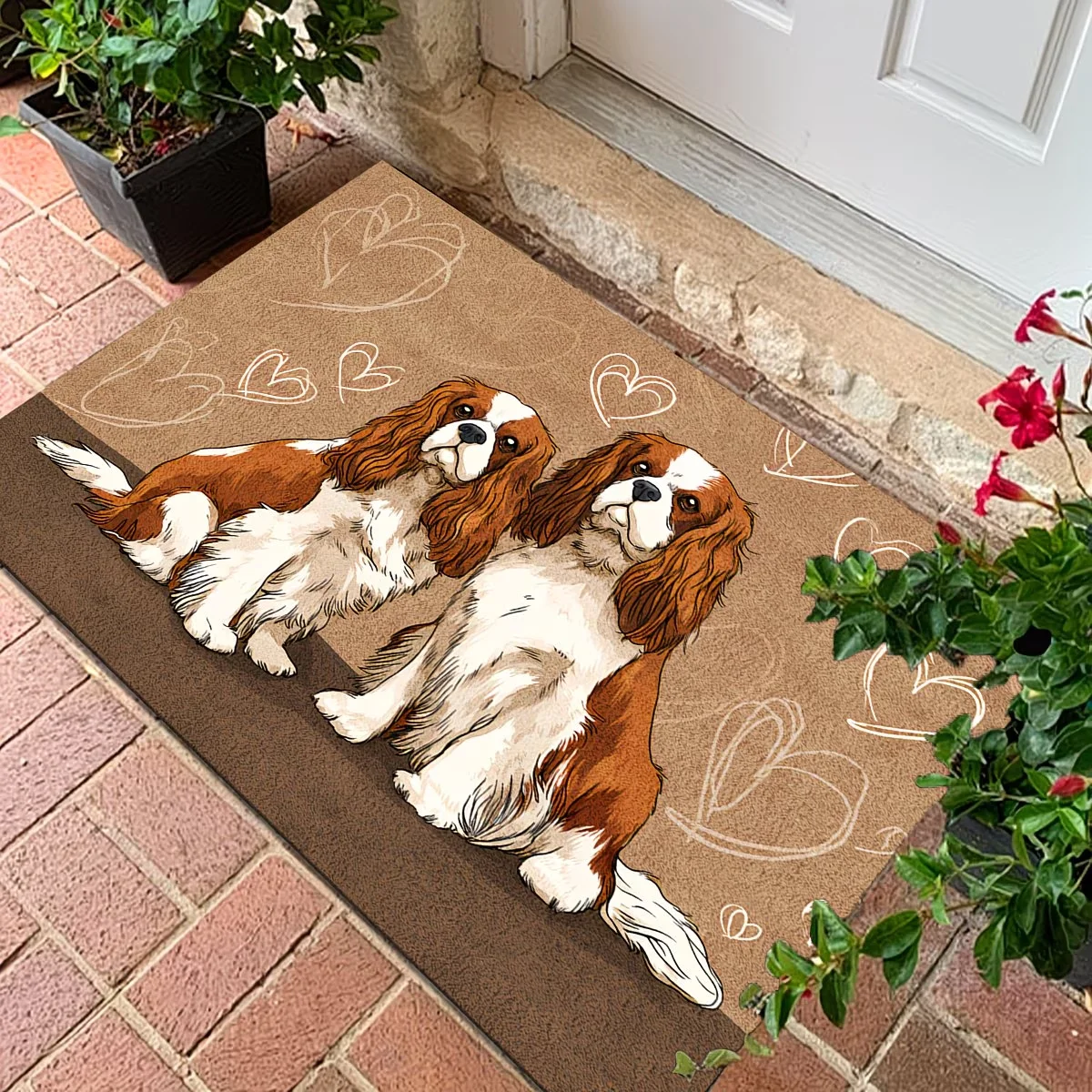 Alfombra Antideslizante para Perros Cavalier King Charles Spaniel, Lavable a Máquina, Suave, para Sala de Estar, Dormitorio, Entrada