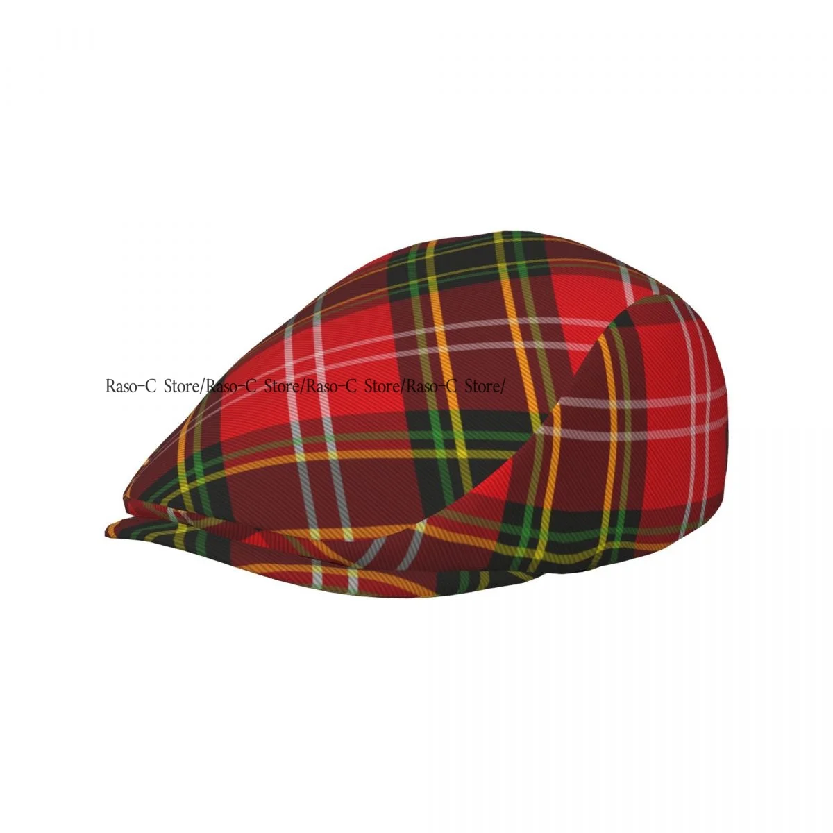 Tartan Plaid Checkered Pattern Men Women Newsboy Cap Classic Forward Hat Ivy Flat Cap Daily Hat