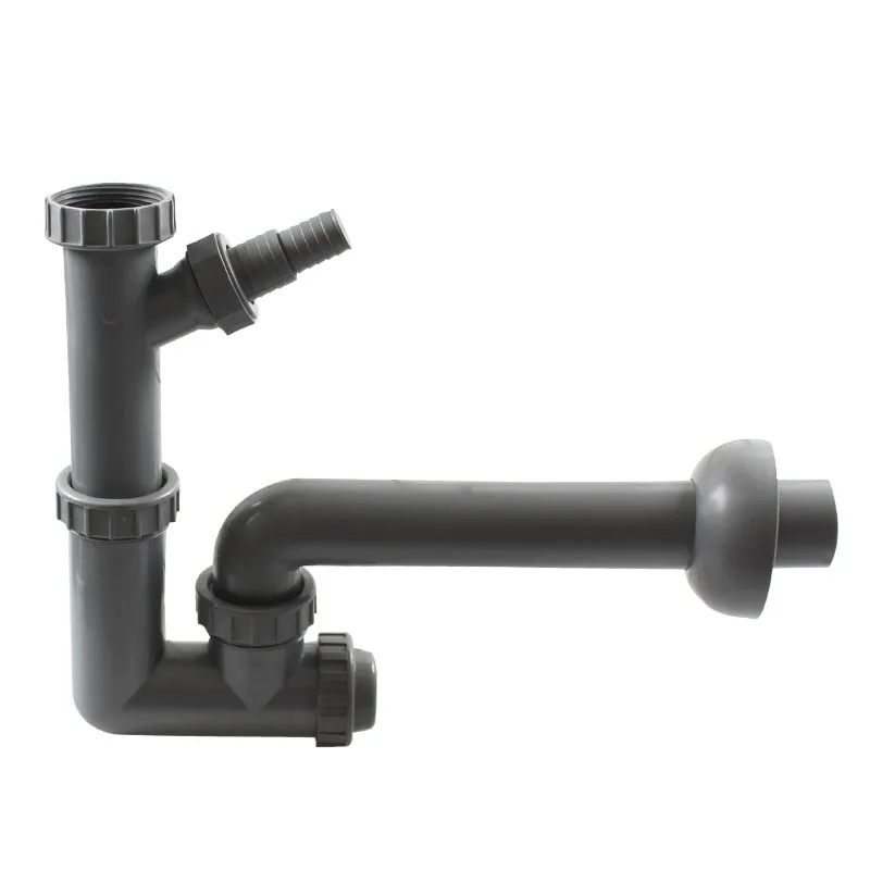 

Talea Wall-Mounted Kitchen Single Sink Drainage Pipe,L-bend Water Storage and Anti-Odor Design GN028C004