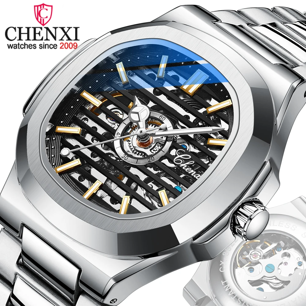 Fashion Chenxi New 2022 Men Automatic Mechanical Watch Top Brand Luxury Full Steel Sport Waterproof Relogio Masculino