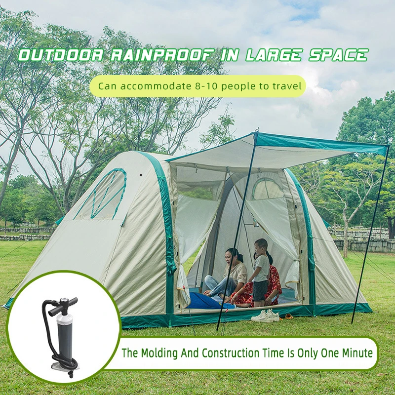 5-20 People  Inflatable Desert Camping Tent Oxford Waterproof Four-Season Use Quick Automatic Opening Portable