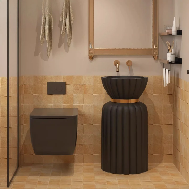 Wash basin, bathroom, integrated floor-to-ceiling washstand, personalized column basin