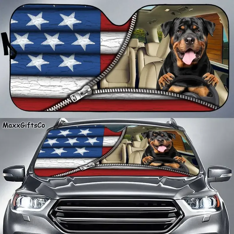 

Автомобильный солнцезащитный козырек Rottweiler, солнцезащитный козырек для собак, автомобильные аксессуары для собак, украшение автомобиля, подарок для папы, мамы