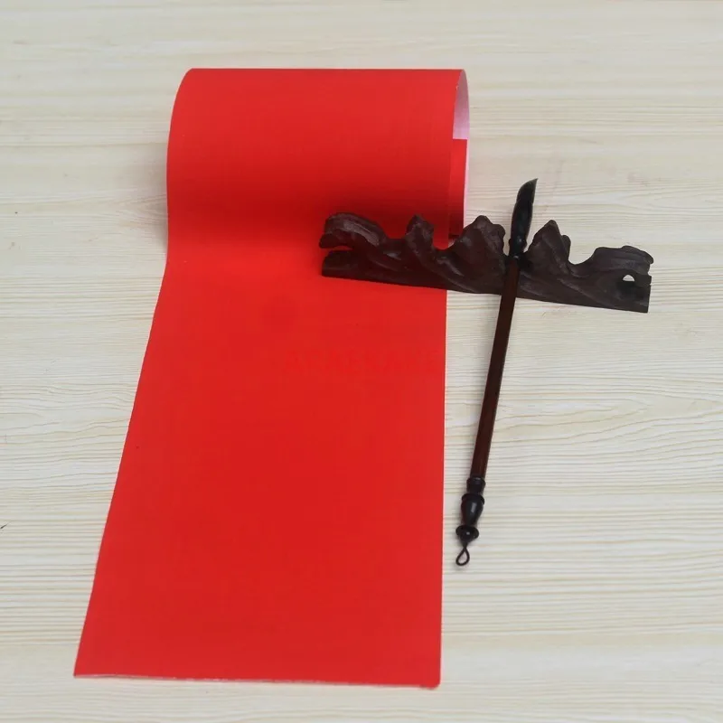 

Red Xuan Paper Roll, Chinese Calligraphy Paper Red Spring Festival Paper Couplet Cutting Chinese New Year Wedding Decoration