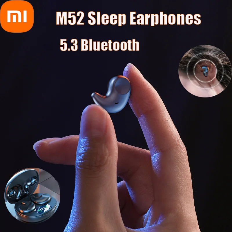 Xiaomi 5.3 Bluetooth Sense-Free Micro Sleep Earbuds Noise Cancelling Open Ear Headsets Touch Control for Travel and Business