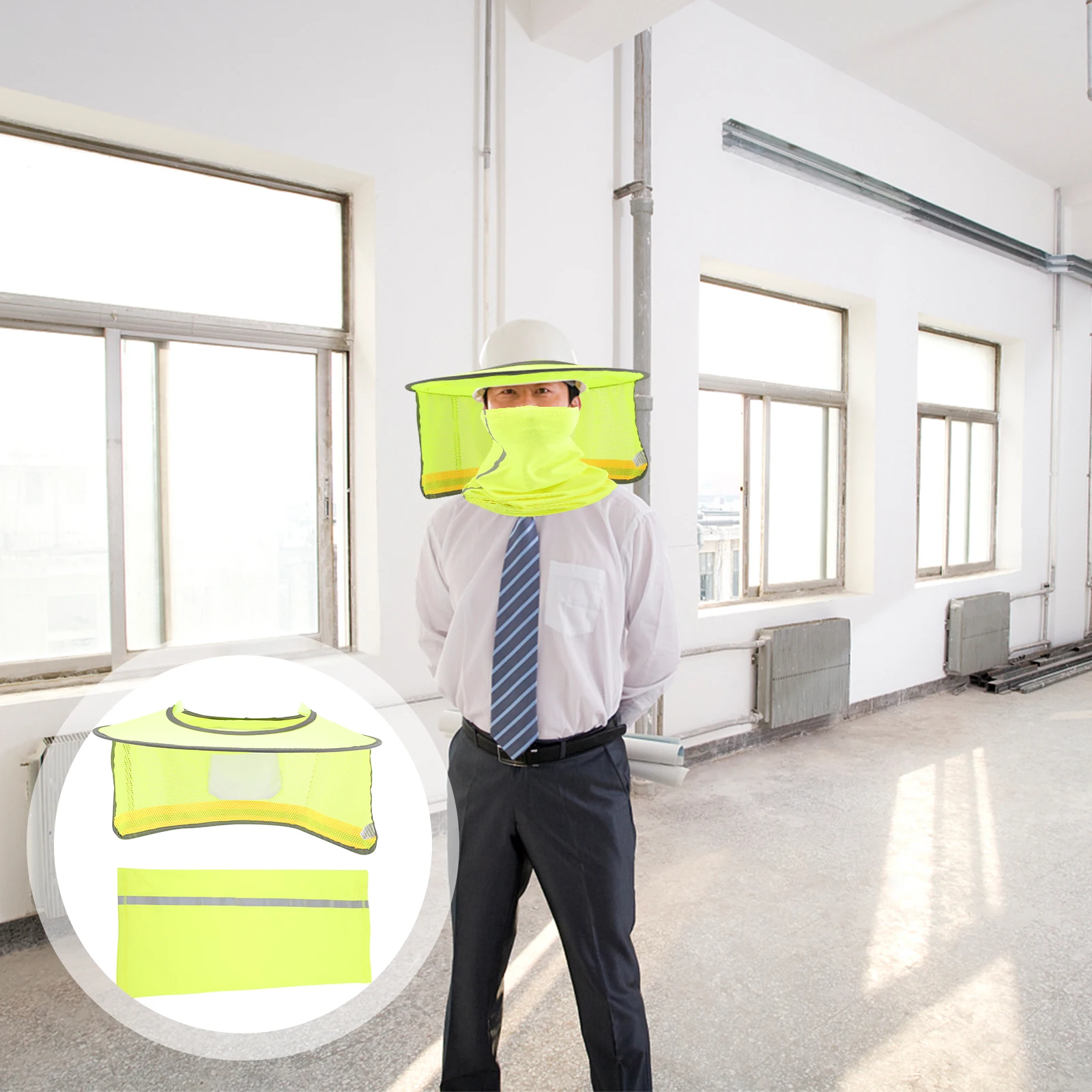 

Sandproof Sunscreen Hat Cover Neck Shade for Hardhat Scarf Protective Covers Shades Man