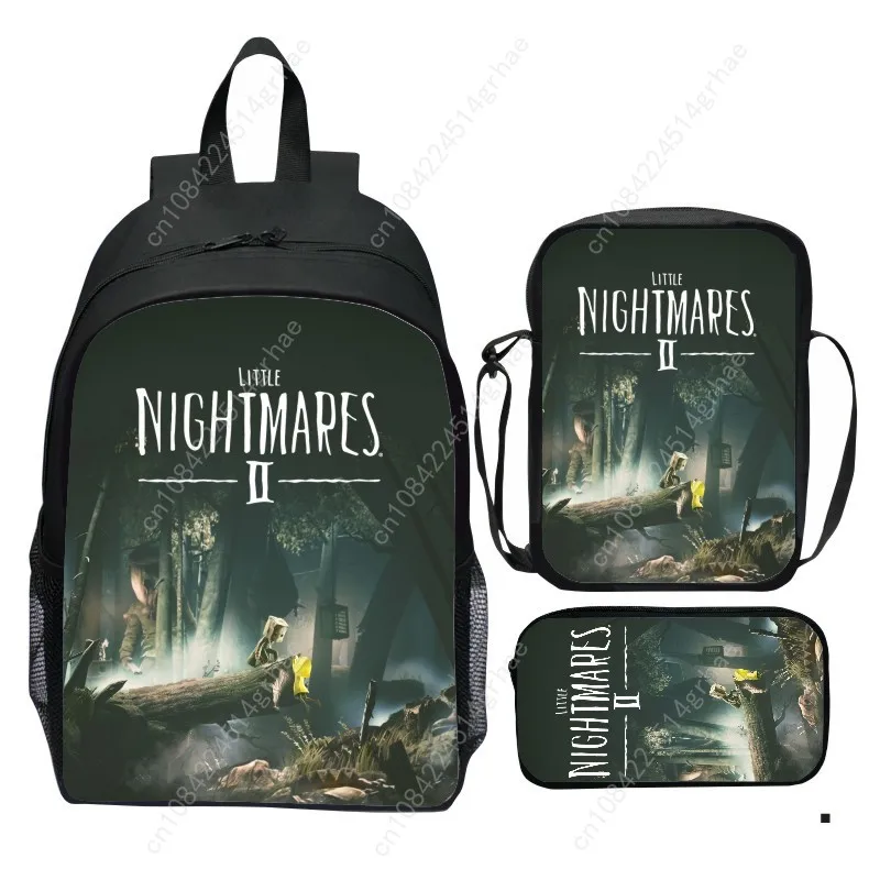 Tas ransel Little Nightmares, tas ransel Little Nightmares 2, tas selempang kecil, tempat pensil