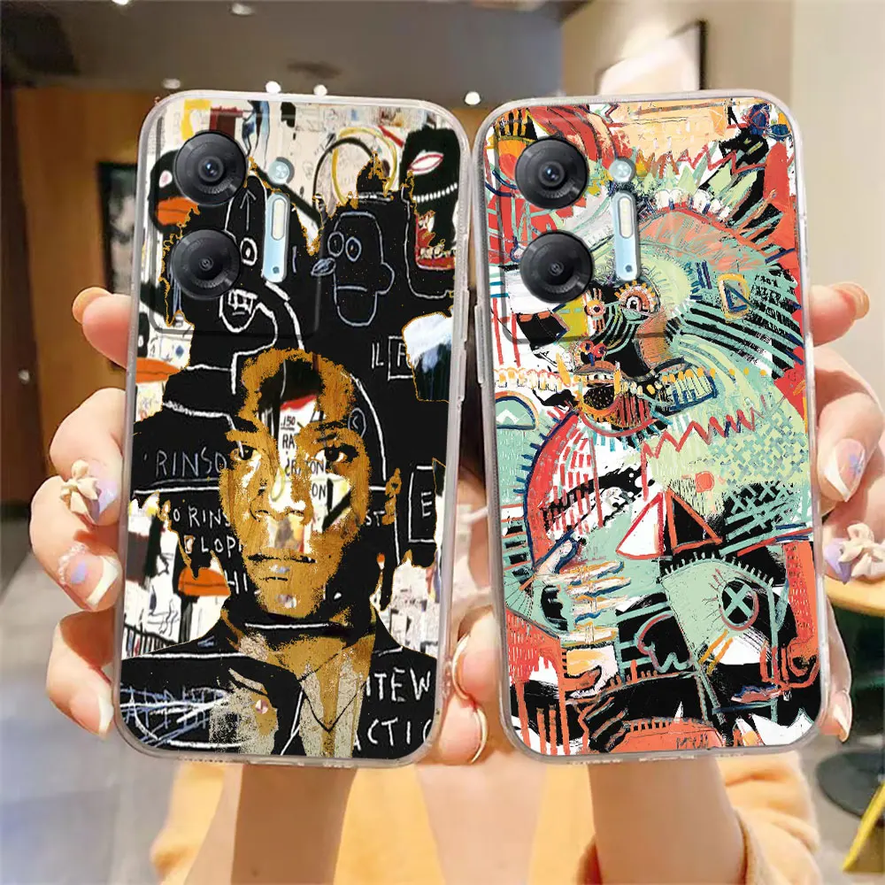 Clear Phone Case For Infinix HOT 9 10 11 12 12i 20 20s 30 30i POVA 2 3 4 PRO PLAY Silicone Case Funda Shell Street Art Graffiti