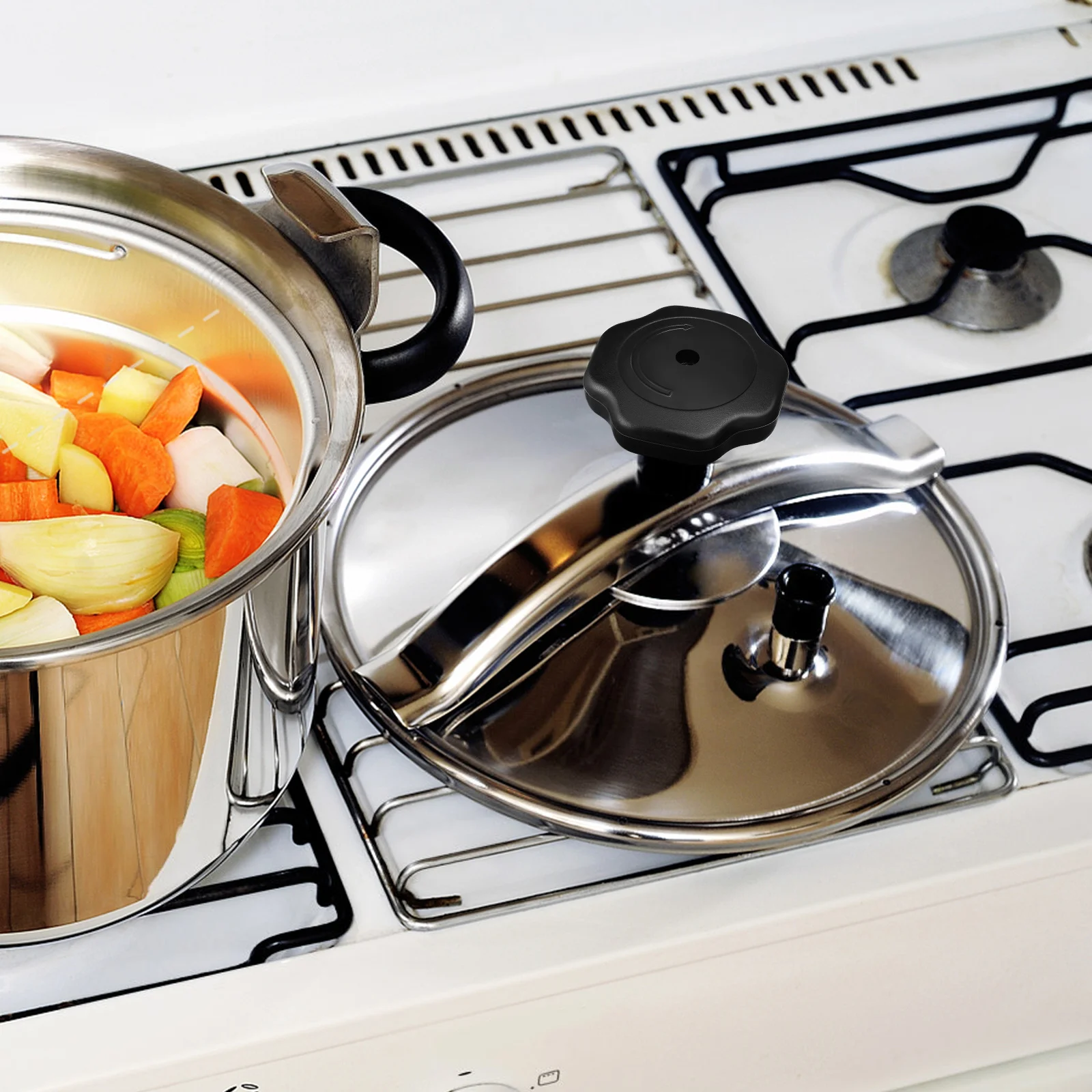 

Pressure Cooker Knob Bakelite Pot Lid Handle Replacement Lid Knobs Heat Resistant Safety Grip Pressure Cooker Cover Knobs