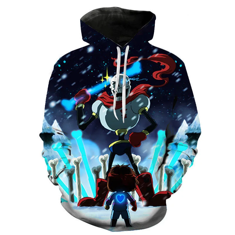 Autumn Undertale 3D Print Hoodies Game Sweatshirts Men Women Fashion Oversized Hoodie Pullovers Kids Hip Hop Tracksuit Clothing