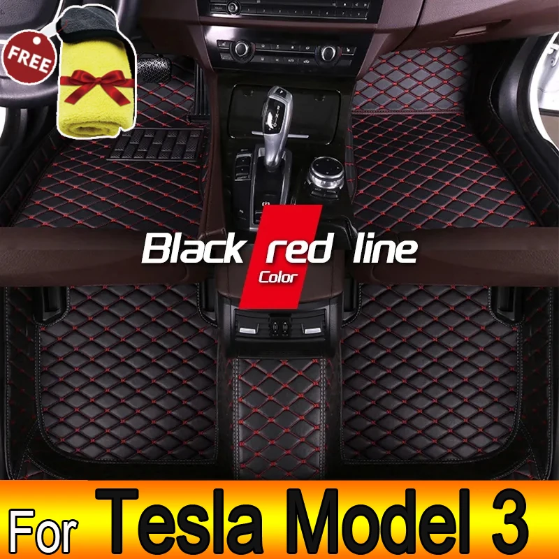 

Custom 3D Car Floor Mats for Tesla Model 3 2019-2023 Model Y 2021-2023 S 2016-2023 Interior Accessories Artificial Leather