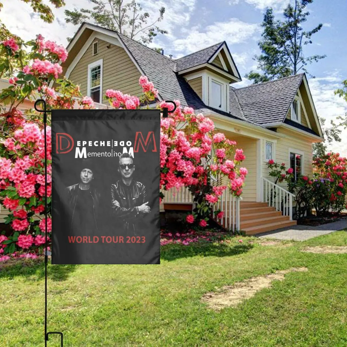 Custom Electronic Rock Band Depeche Cool Mode Garden Flag 12x18 Inch Double Sided Flag Banner for Yard Outdoor Decoration