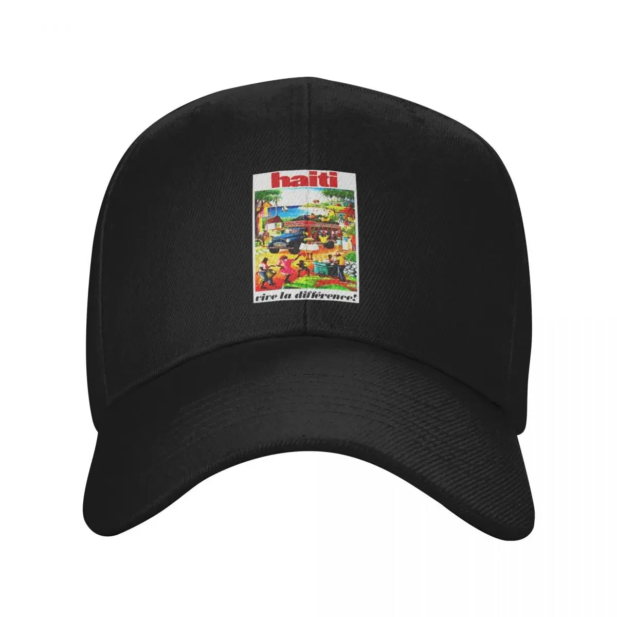 HAITI : Vintage Travel and Tourism Advertising Print Baseball Cap sun caps Uv Protection Solar Hat Women's Golf Clothing Men's