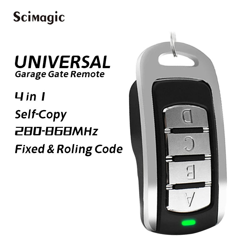 Imagem -04 - Controle Remoto à Prova Dágua Ipx6 Clone de Portão de Garagem Multifrequência 280-900mhz Réplica 433mhz Código de Rolamento Controle de Portão