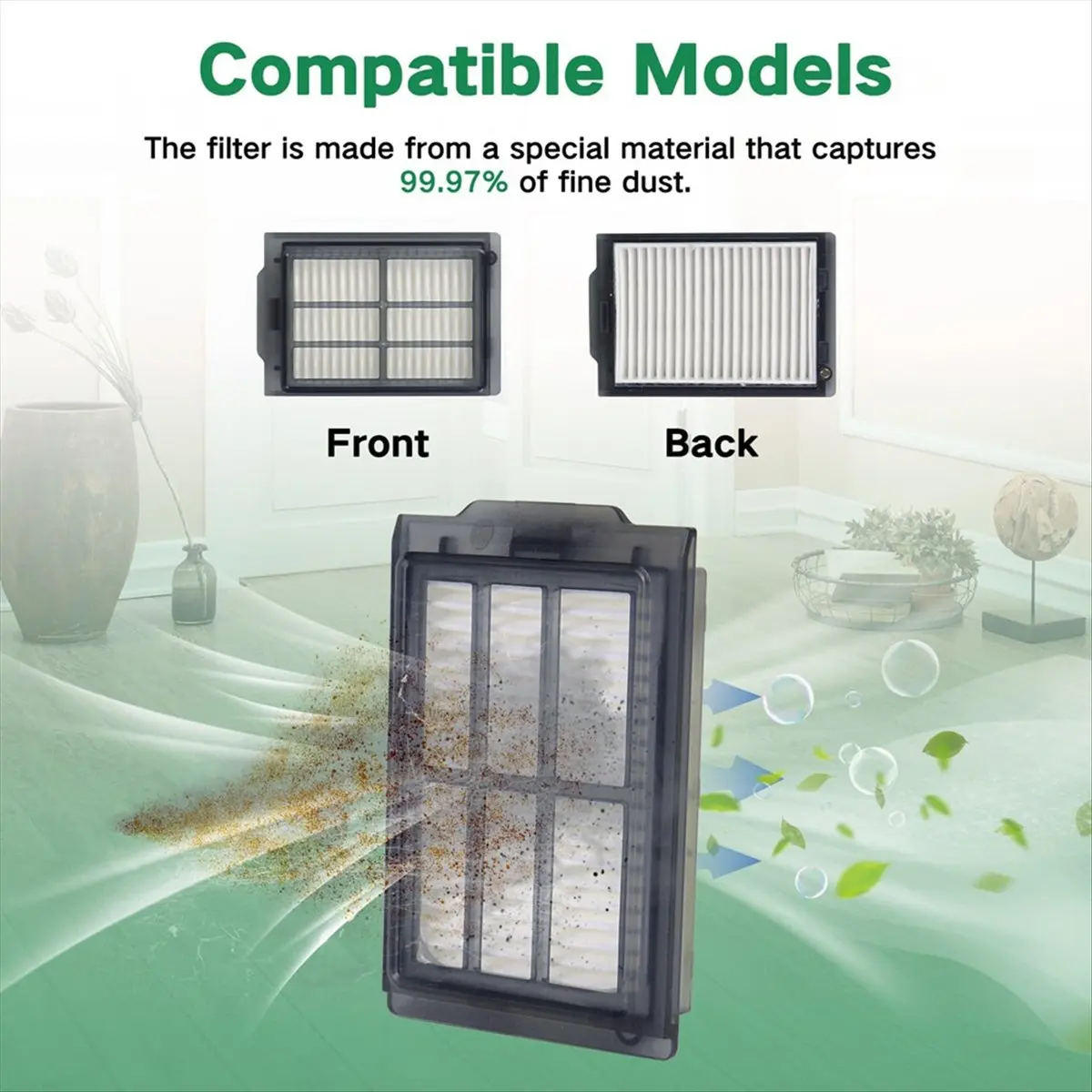 (AT52) Accessory Replacement for IRobot Roomba Plus 405 Combo/505 Combo Robot Vacuum Cleaner, Main Brush,Filters, Mop,Dust Bags