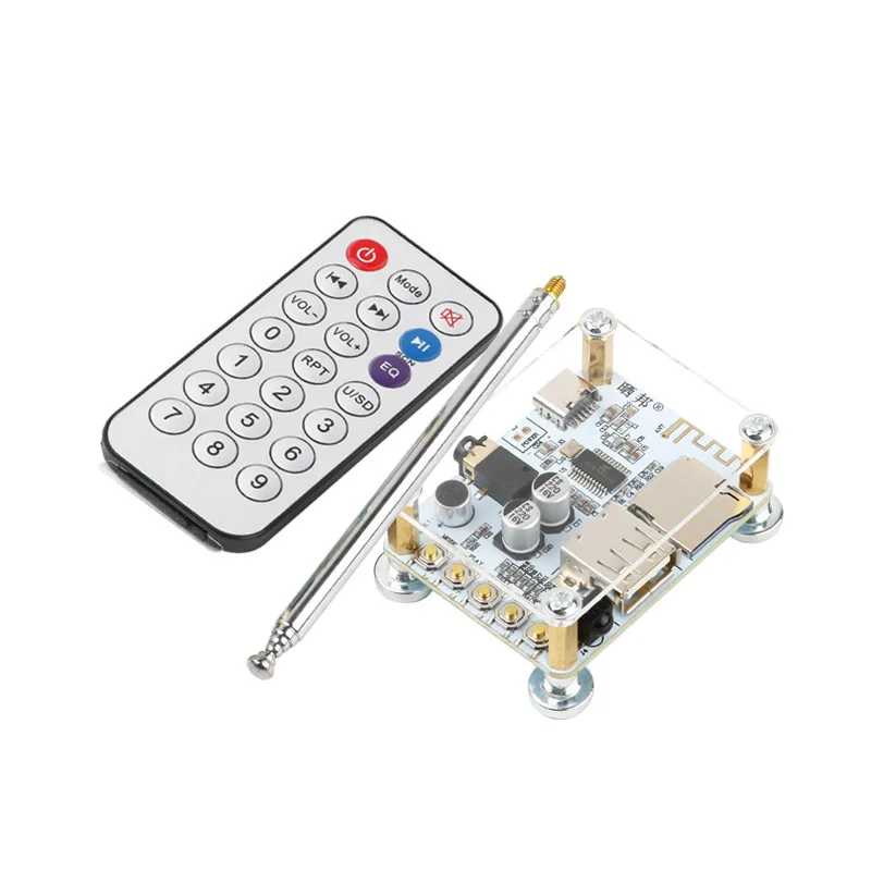 Blutouth Audio Receiver Board with Usab Tf Card Slot Decoding Playback Preamp Output Wirelets Car Speakers Electronic Component