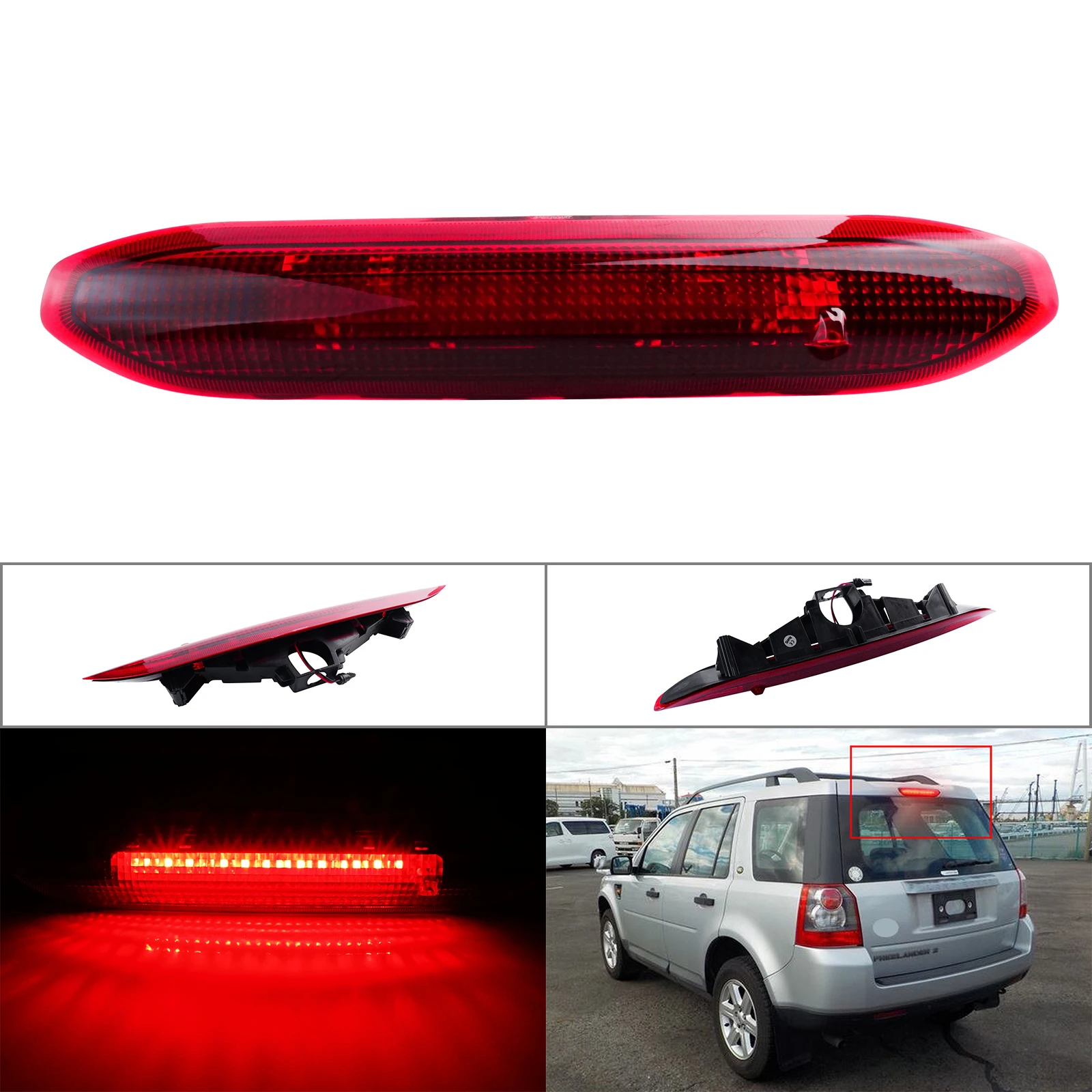 Red LED High Level Third Additional Brake Light For 06-14 Land Rover Freelander 2 L359