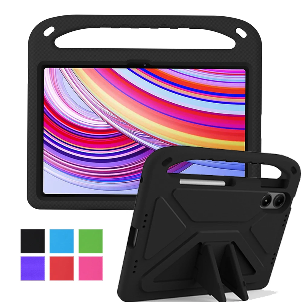 EVA Portable Shockproof Kids Safe Handle Stand Tablet Cover For Xiaomi Redmi Pad Pro 2024 5G 12.1 inch Case ﻿