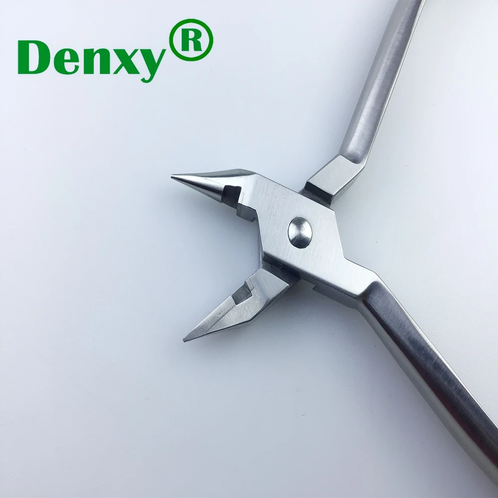 Denxy Dental Orthodontic Light  Wire Plier (With Cutter) Bow wire capacity: 030/76mm Cutting Forcep Instrument Dentist Tool