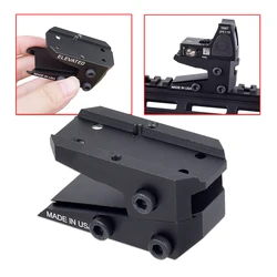 Tactical Metal Adjustable Aiming Optical Sight Scope Mount Riser Adapter For T01 T02 SR RM Docte Red Dot Sight Riflescope