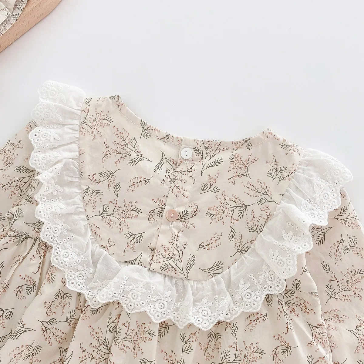 Herbst Baby Mädchen Bodys Prinzessin Kleinkind Kleidung Onesies Spitze Niedlich Langarm – Detail 5