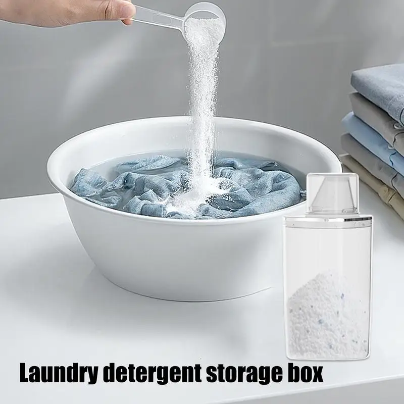 Laundry Detergent Storage Box U-shaped Outlet Laundry Detergent Container Laundry Powder Container Laundry Room Storage And