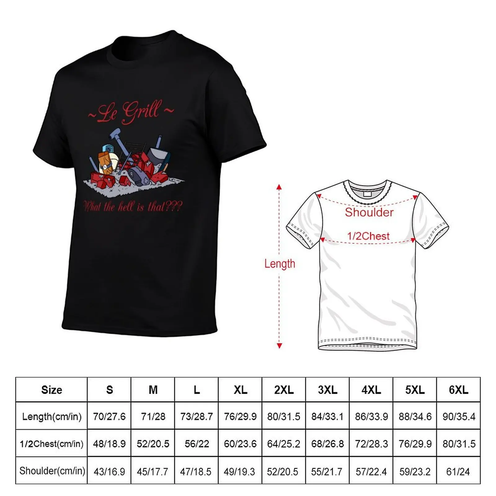 Le Grill \t T-Shirt oversized graphic tee graphic t shirts clothes for men