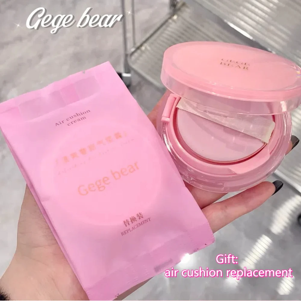 Air Cushion CC Cream Natural Moisturizing Foundation Concealer Whitening Oil-control Korean Makeup BB Cream with Cosmetics Puff