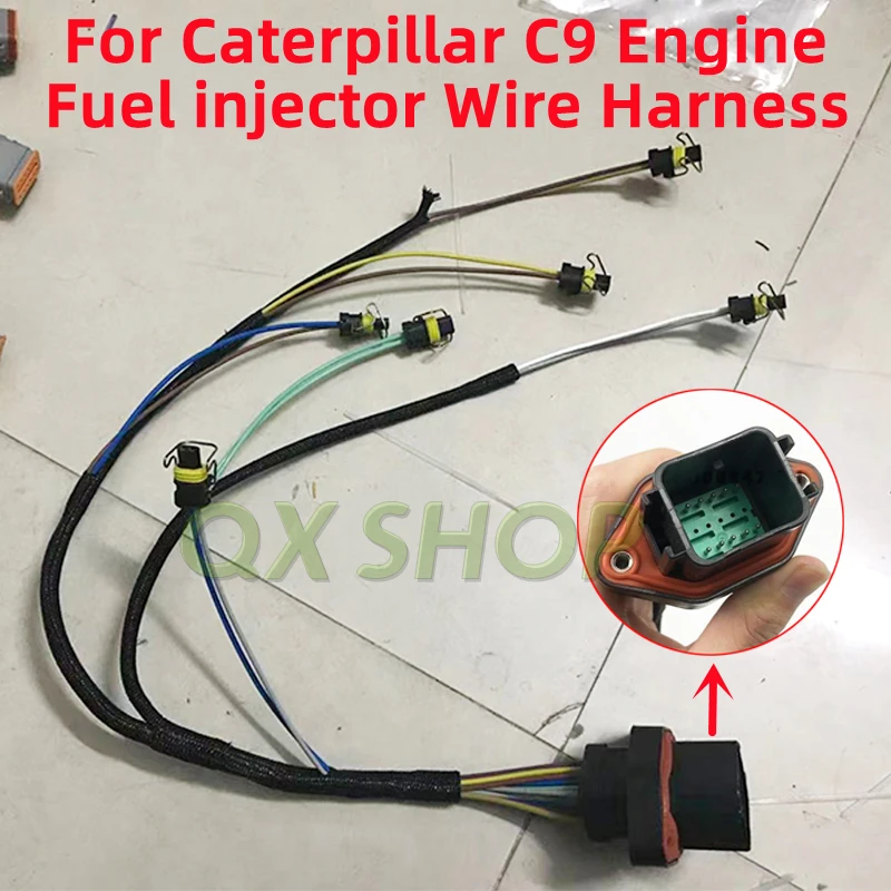 

419-0841 215-3249 C9 Engine Fuel injector Wire Harness Fit for Caterpillar CAT 330C 330D 336D Excavator