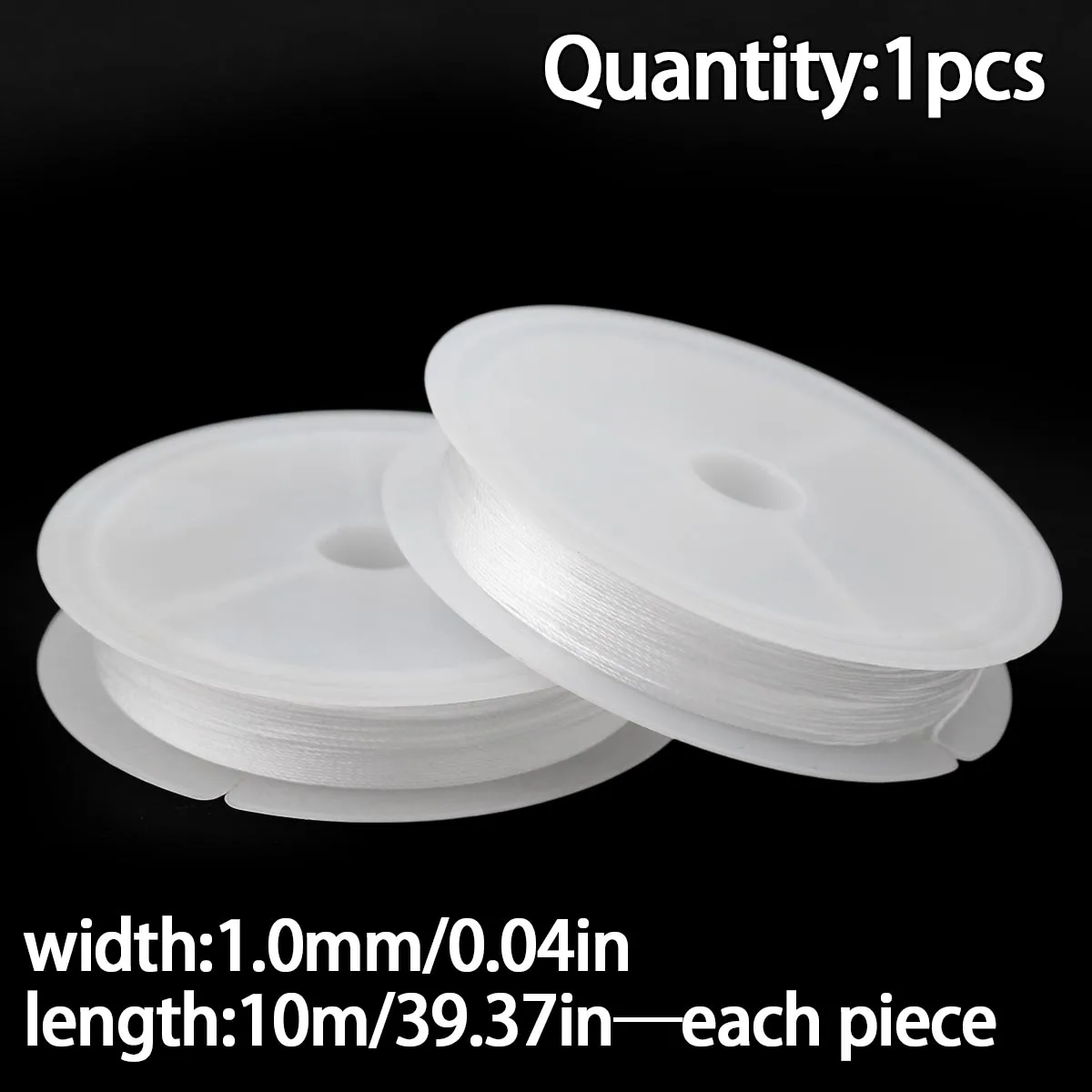 0.2-1.0mm White Non-Stretch Beading Cord, DIY Thread