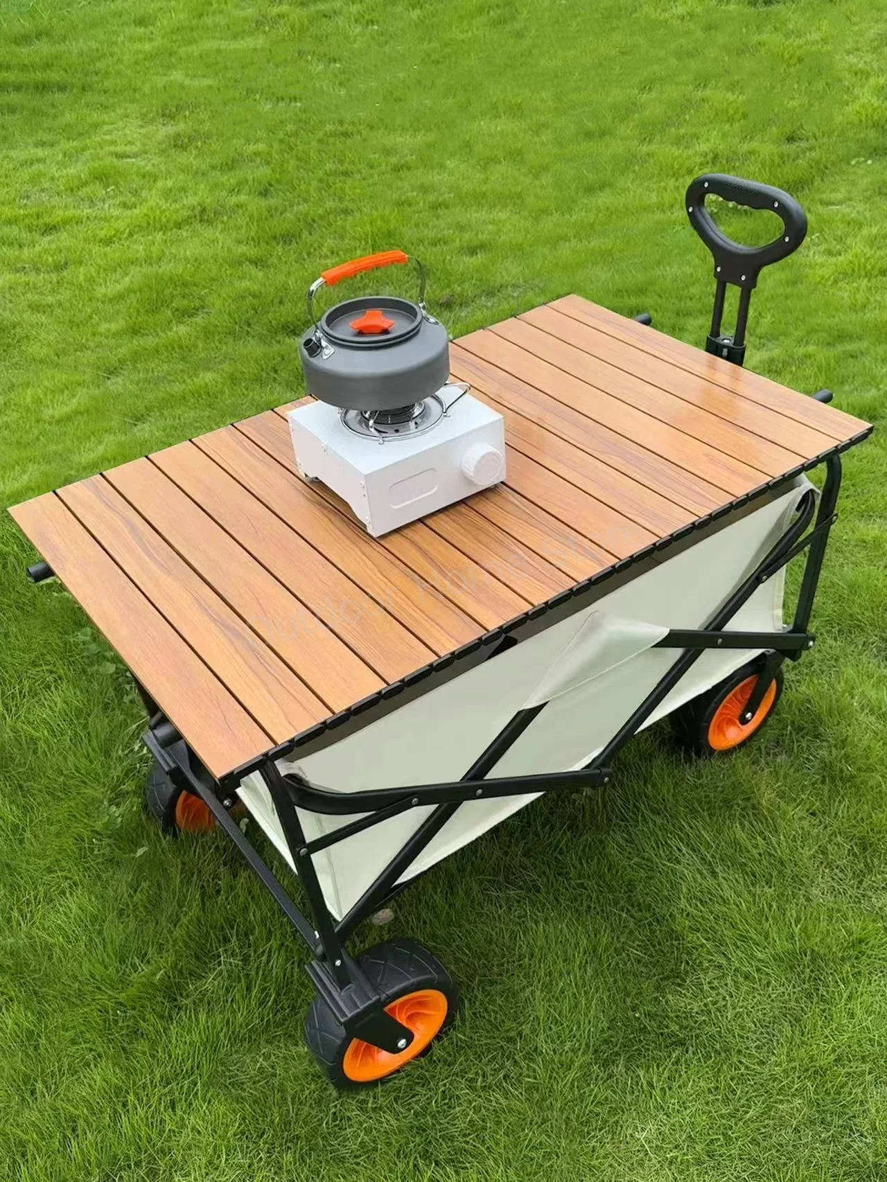 Portable Folding Table for Camping, Coffee Table, Outdoor Picnic, Barbecue Table, Lightweight, Foldable Camping Wagon Tabletop