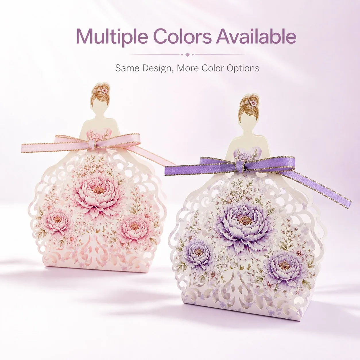 10 ensembles de boîtes à bonbons de mariage en papier découpé au laser, style princesse européenne, sacs cadeaux portables pour gâteaux, pour anniversaires et fêtes de pendaison de crémaillère