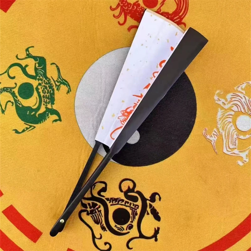 Fan, Taoist hand drawn fan, folding fan, five thunder and five paths, rice paper 10 inches, auspicious