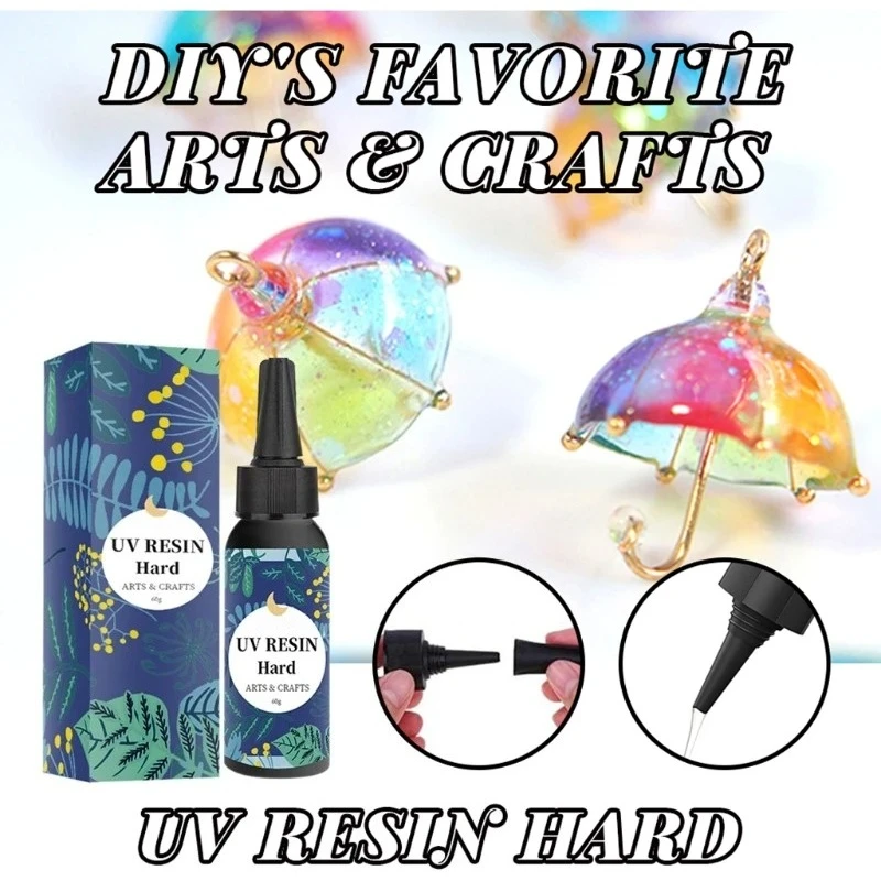 

200g UV Resin Quick Drying UV Gel Curing Hard DIY Jewelry Handicraft Decoration Production Accessories