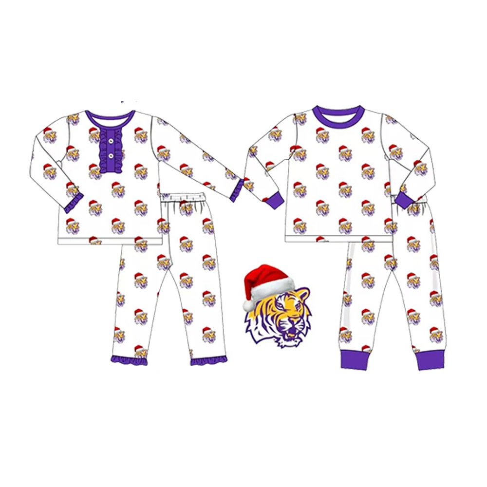 New family Christmas pajamas outfits school uniforms team sleepwear girls clothes boys pajamas sets