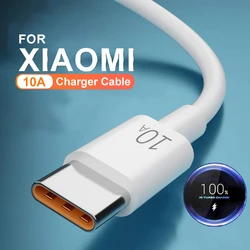 USB Type C Cable 120W 10A Fast Charging Wire Mobile Phone USB For Huawei P30 Xiaomi Realme Samsung Poco x6 USB C Data Cable Cord