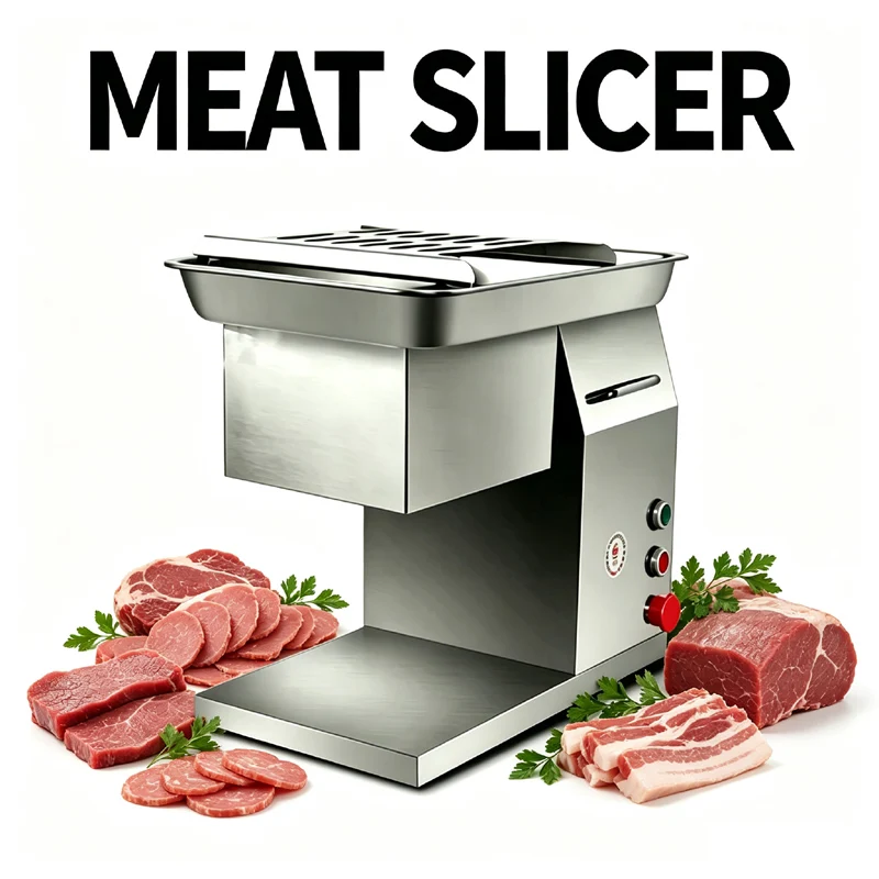 Commercial Meat Slicer Stainless Steel Sliced Meat Shredded Dicing Machine Electric Multi-Function Meat Cutting Machine