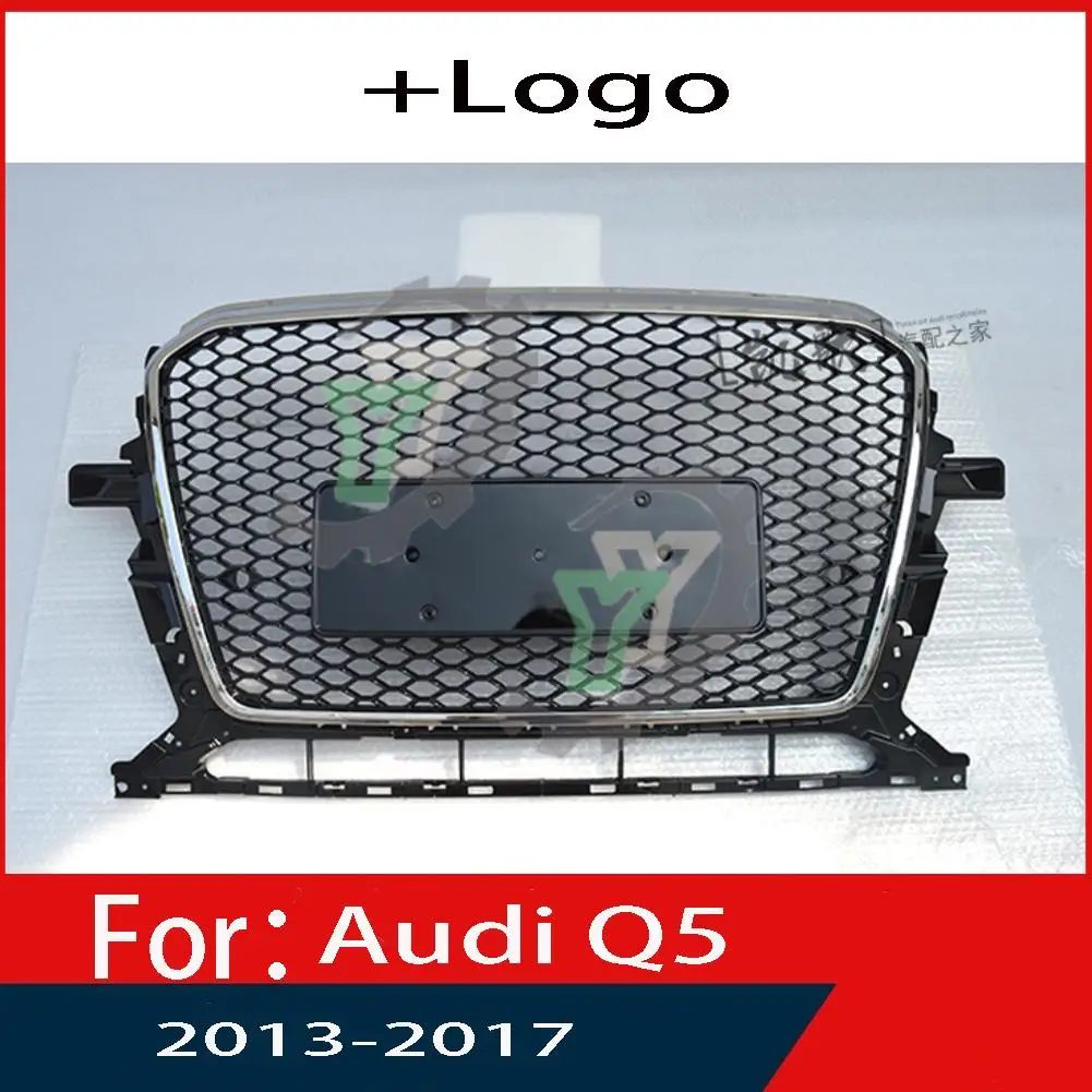 

For Audi Q5/Q5L 2013 2014 2015 2016 2017 Car Front Bumper Grille Centre Panel Styling Upper Grill (Modify For RSQ5 style)