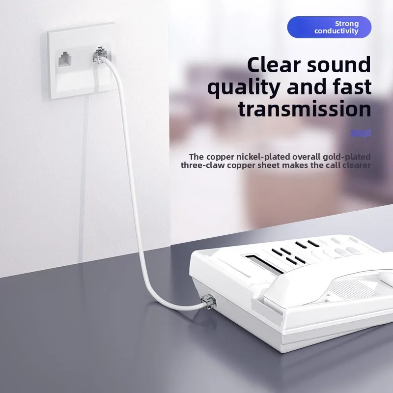 RJ11 6P4C 6P2C Plug Konektor Komputer 2Core 4Core 6Core Kabel Telepon Mesin Faks Rj11Connector 6P 2c 4c 6c