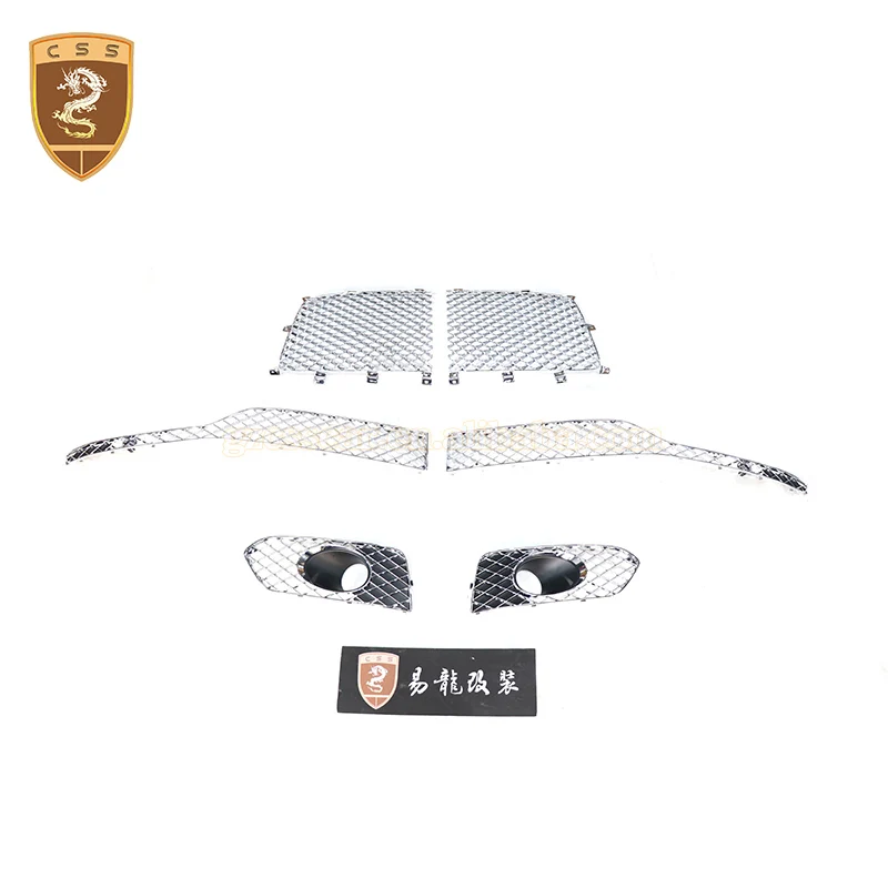 

For bentley Bentayga W12 High Version Electroplate Front Bumper Main Grille